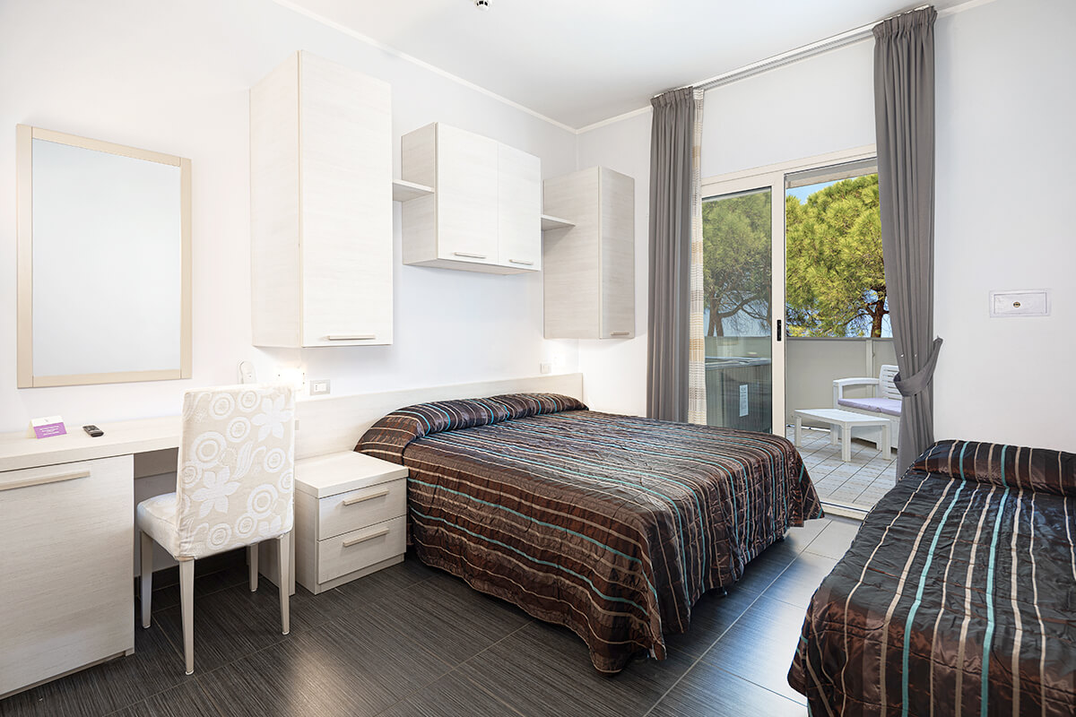 Camere Hotel Caribia Pianrella di Cervia